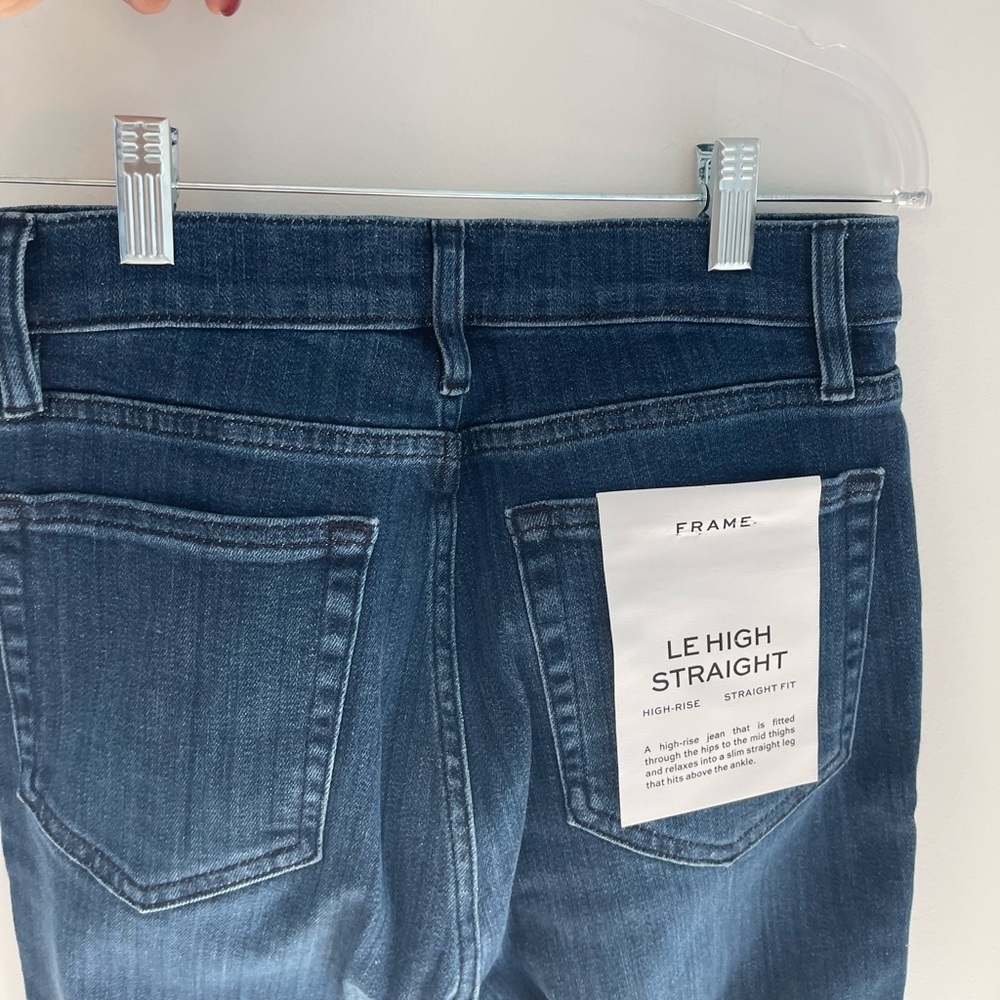 Frame Le High Rise Straight Jeans - Picture 6 of 6
